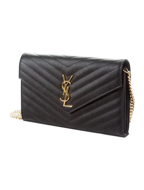 envelope chain wallet ysl|ysl large wallet on chain.